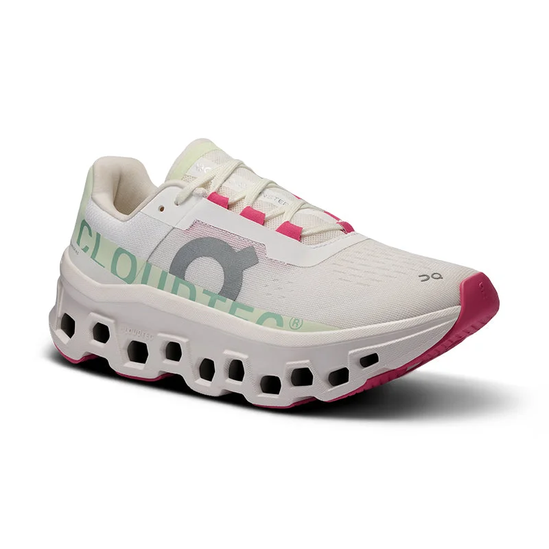 Women's Cloudmonster White/Lima Leather Driving Shoe Style  