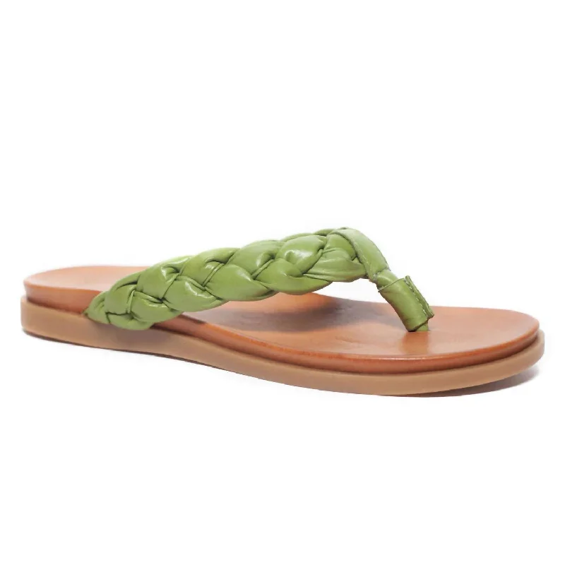 Women's Diona 72 Sandal In Herbal Green Buckle -